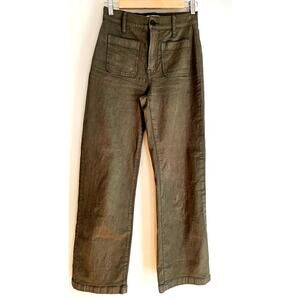 Madewell Emmitt Wide Leg High Rise Full Length Pants Jeans, Sz 24